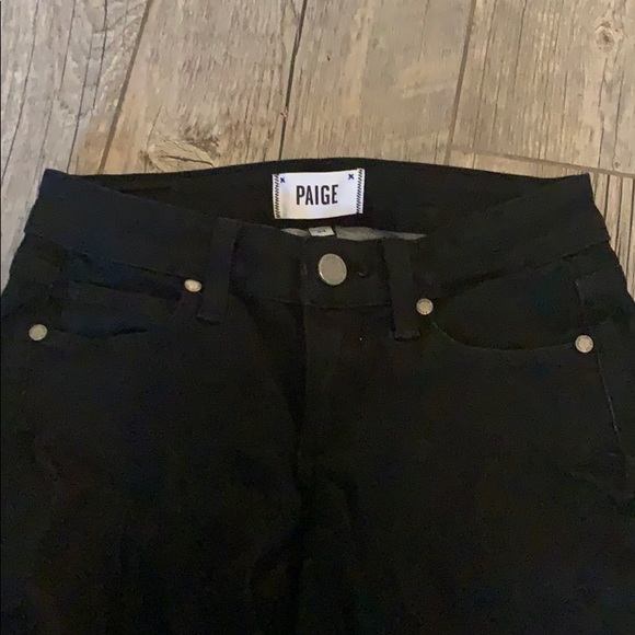 PAIGE Verdugo Crop Black Jeans - Picture 6 of 7